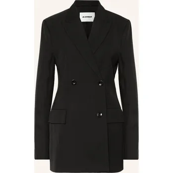Dámský kabát Jil Sander Dámský Dlouhý Blejzr S Příměsí Hedvábí, černá, 42