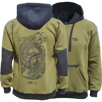 Rybářské oblečení TB Baits Mikina Olive Edition Hoodie - Velikost L