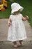 Kojenecká čepice New Baby Zoe kojenecký mušelínový klobouček bílý