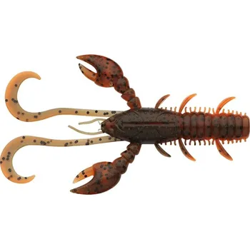 6ks - Gumová nástraha Berkley Pulse Realistic Craw 10cm Brown Orange UV