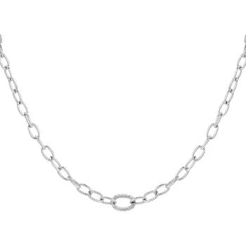 Náhrdelník ORNAMENTI Náhrdelník structured Link silver