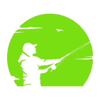 Polep vozidla SAMOLEPKA Rybář 022 pravá (04 - zelená kawasaki) NA AUTO, NÁLEPKA, FÓLIE, POLEP, TUNING, VLASTNÍ TEXT, TISK, AUTOSAMOLEPKY.cz, POLEPY, OBRÁZEK, LOGO, SAMOLEPKY