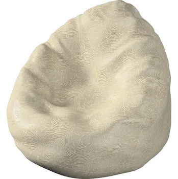 Sedací pytel Sedací vak s volbou látky - 3 velikosti, béžová a zlatá, Ø50 x 85 cm, Living II