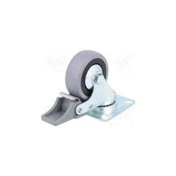 Pojezdové kolečko Pojezdové kolo Ø 50mm W 20mm H 67mm otočné s brzdou 350N
