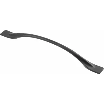 Nábytkové kování Úchytka slitinová FLOW C 192 mm, černá mat