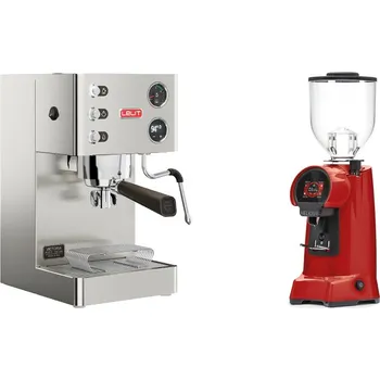 Příprava kávy Lelit Victoria PL91T + Eureka Helios 65, ferrari red