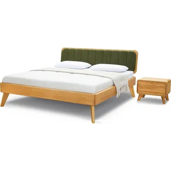 Postel Designová postel z masivu Postelia CALDERA, BUK, 160x200 cm manželské dvoulůžko