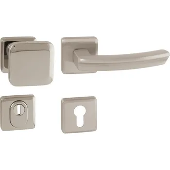 Dveřní kování Rozetové kování klika MI - QB SECUR / ARTE - HR- Nikl broušený | Dveře a dveřní příslušenství Dveřní kování, dveřní příslušenství Bezpečnostní kování Bezpečnostní kování Cobra, MP kování