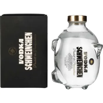 Pokladnička Vodka Schweinchen - Pokladnička prasátko 0,7l 40%