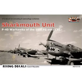 Plastikový model Rising Decals 1/72 Decal Sharkmouth Unit (6x camo)