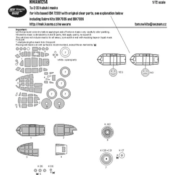 Plastikový model New Ware 1/72 Mask Tu-2(S) (ICM 72031 / SBK 7035-36)