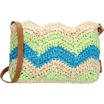 Kabelka Dámská proutěná letní kabelka zelené pruhy – PE-Florence Natural Life 21852, stylová a lehká | Cooltovka.cz