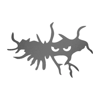 Samolepicí dekorace na vozidlo Kuk 006 pravá šmírák (41 - grafitová metalíza) SAMOLEPKA NA AUTO, NÁLEPKA, FÓLIE, POLEP, TUNING, VLASTNÍ TEXT, TISK, AUTOSAMOLEPKY.cz, POLEPY, OBRÁZEK, LOGO, 3D STICKERS