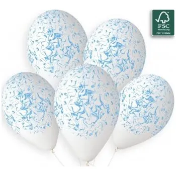 Balónek Svet balonku Balón - Mramor modrý 33 cm