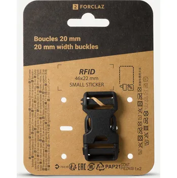 Opasek DECATHLON Přezka k batohu Double Pin Lock 20 mm