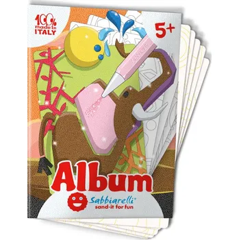 Sabbiarelli - Album na pískování - ZVÍŘÁTKA ZE SAVANY 5+