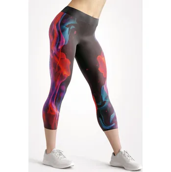 Dámské legíny UTOPY 3/4 Dámské sportovní legíny Flamy Velikost: XL