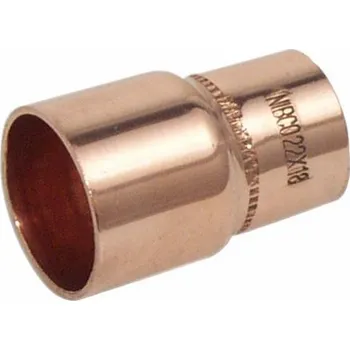 Instalatérský materiál Měděná redukovaná spojka NIBCO, V/V, 22×18 mm