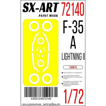 Plastikový model SX-ART 1/72 Paint mask F-35A (TAM)