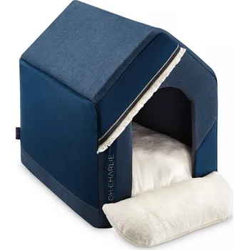 Pelíšek pro psa OH Charlie Domeček pro psy Allure Luxury Modrý