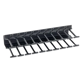 Rozvaděč TRITON 19'' vyvazovací panel 37U - Hřeben, jednořadý černý RAB-VP-H37-Y1