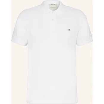 Pánská košile Gant Pánská Polokošile Z Piké Regular Fit, bílá, S