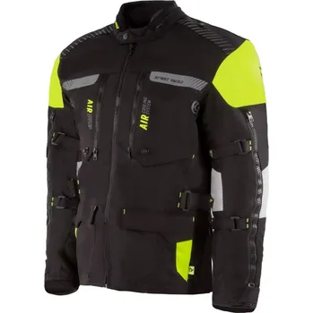 Moto bunda Bunda na motorku Street Racer All Season černo-fluo žlutá 5XL
