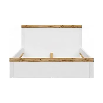 Obývací stěna Holten LOZ/160 bílá/dub woltan/bílý lesk