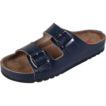 Dámské pantofle Buxa Dámské kožené pantofle BZ110 - tmavě modrá Velikost: 41