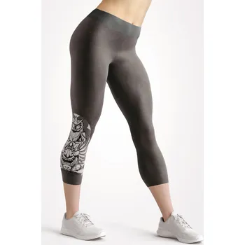 Dámské legíny UTOPY 3/4 Dámské sportovní legíny Owl Samurai Velikost: XS