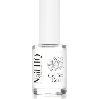 Lak na nehty Nail HQ Gel Top Coat vrchní lak na nehty bez použití UV/LED lampy 10 ml