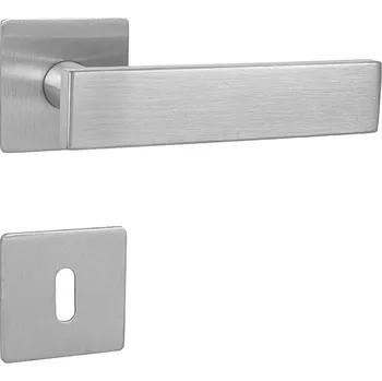 Dveřní kování Rozetová klika magnetická M&P kování MP APOLO - HR 3SM nerez Provedení: klika/klika + rozety BB (otvor pro klíč), Povrch: BN - broušená nerez 8584138395921