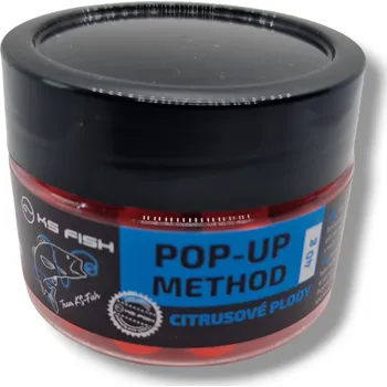Boilies KS Fish Boilie Pop-up method 40g 10mm Citrusové plody