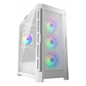 PC skříň COUGAR PC skříň DUOFACE Pro RGB White Mid Tower TG & Airflow Front Panel 4 x ARGB Fans TG Left Panel