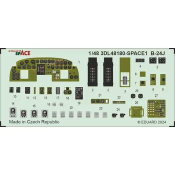 Plastikový model Eduard 1/48 B-24J SPACE (HOBBY BOSS)