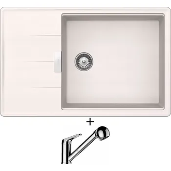 Granitový dřez Granitový dřez SET Schock TIA D-100LS Polaris + Schock COSMO 525122 chrom