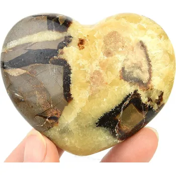 Přírodní kámen Septarie hladké srdce (Madagaskar) 149g