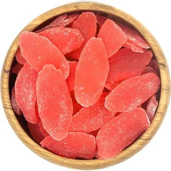 Sušené ovoce Zdravoslav Ananas kandovaný s příchutí maliny plátek 500 g