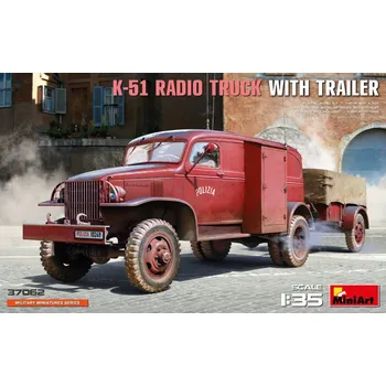 Plastikový model 1:35 K-51 Radio Truck w/ Trailer