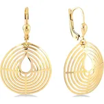 Lillian Vassago Zlaté visací náušnice s geometrickými tvary LLV06-GER293