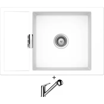 Granitový dřez Granitový dřez SET Schock MONO D-100XS Day + Schock COSMO 525122 chrom