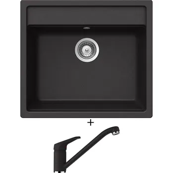 Granitový dřez Granitový dřez SET Schock NEMO N-100 Nero + Schock COSMO 525001 Nero