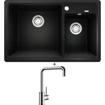 Kuchyňský dřez Granitový dřez SET Blanco LEGRA 8 černá 526223 + Blanco MILI chrom 519413