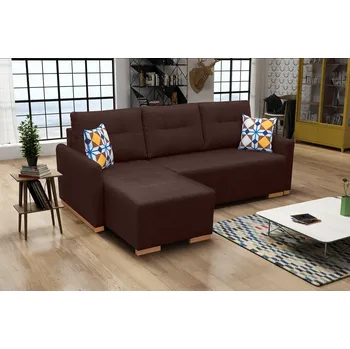 Obývací stěna Sedací souprava Padova L hnědá