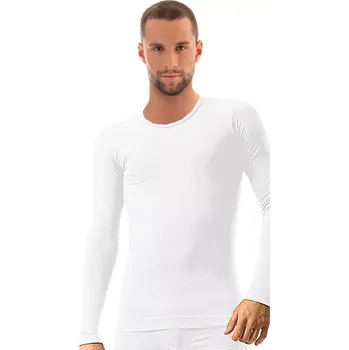 Pánské tričko Pánské tričko Comfort Cotton LS01120M BRUBECK Barva/Velikost: bílá / XS/S