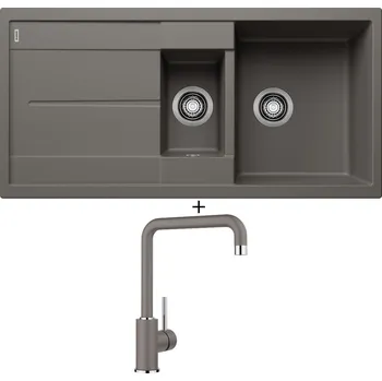Granitový dřez Granitový dřez SET Blanco METRA 6 S šedá vulkán 527300 + Blanco MILI šedá vulkán 527460