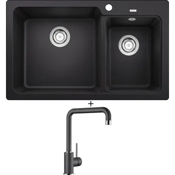 Granitový dřez Granitový dřez SET Blanco NAYA 8 antracit 519646 + Blanco MILI antracit 523103