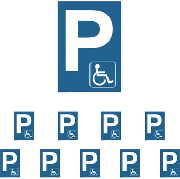 Walteco Vyhrazené parkoviště pro invalidy, 210x297mm, formát A4, plast Množství: 10 ks