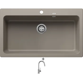 Granitový dřez SET Blanco NAYA XL 9 tartufo 521819 + Blanco MIDA-S chrom 521454