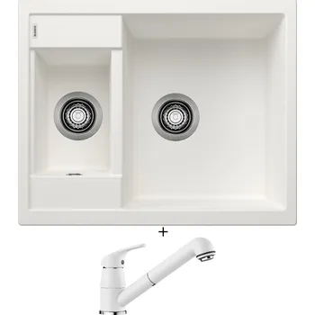 Granitový dřez Granitový dřez SET Blanco METRA 6 bílý 516173 + Blanco DARAS-S bílá 517735